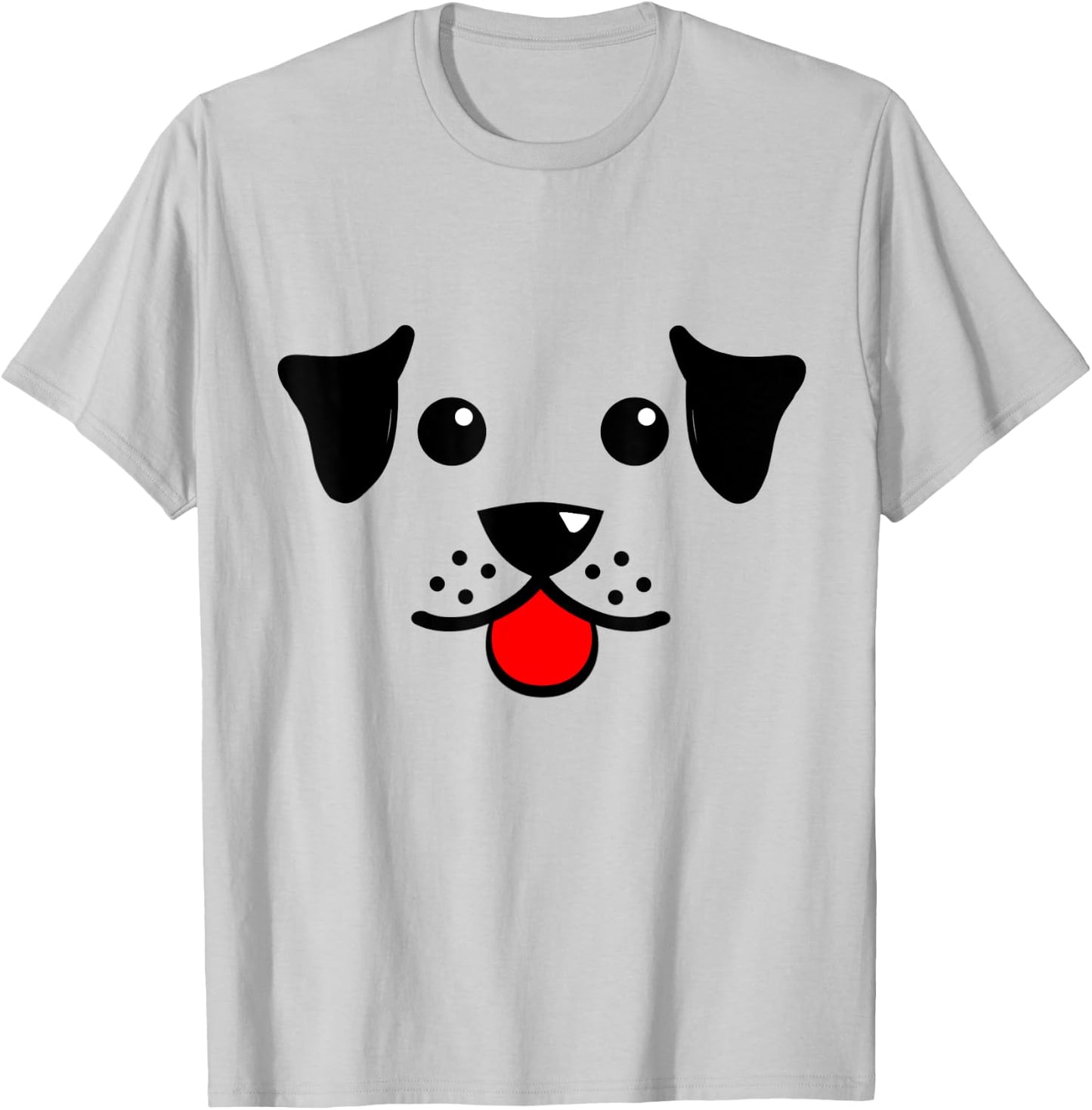 Cute Puppy Dog Face For Dog And Puppy Lovers Men Women Kids T-Shirt - T-Shirt | Ash
