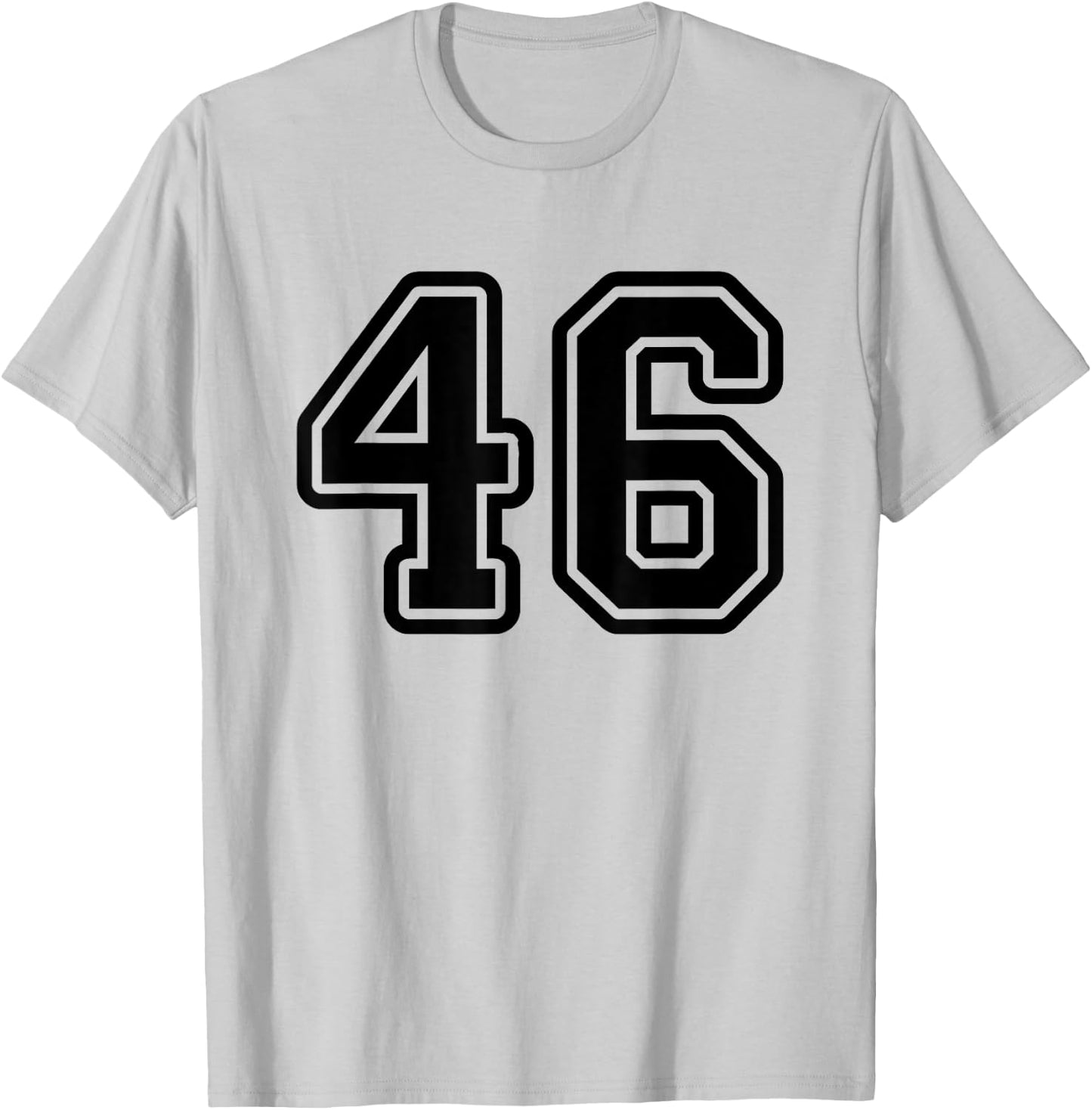 Number #46 Black Sport Varsity Number 46 T-Shirt - T-Shirt | Ash