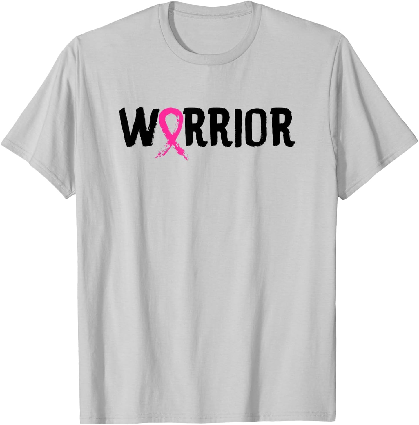 Warrior - Breast Cancer Awareness Shirt Gift T-Shirt - T-Shirt | Ash