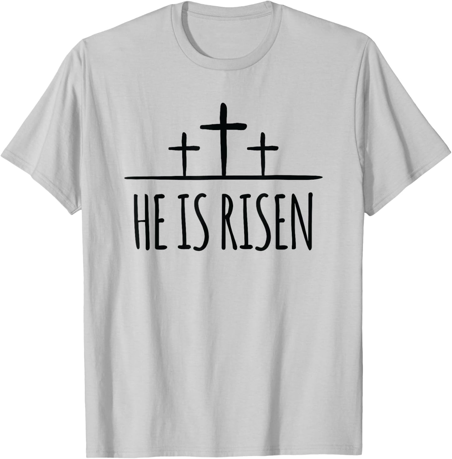 Jesus Christ Is Risen Shirt Men Women Christians Easter T-Shirt - T-Shirt | Ash