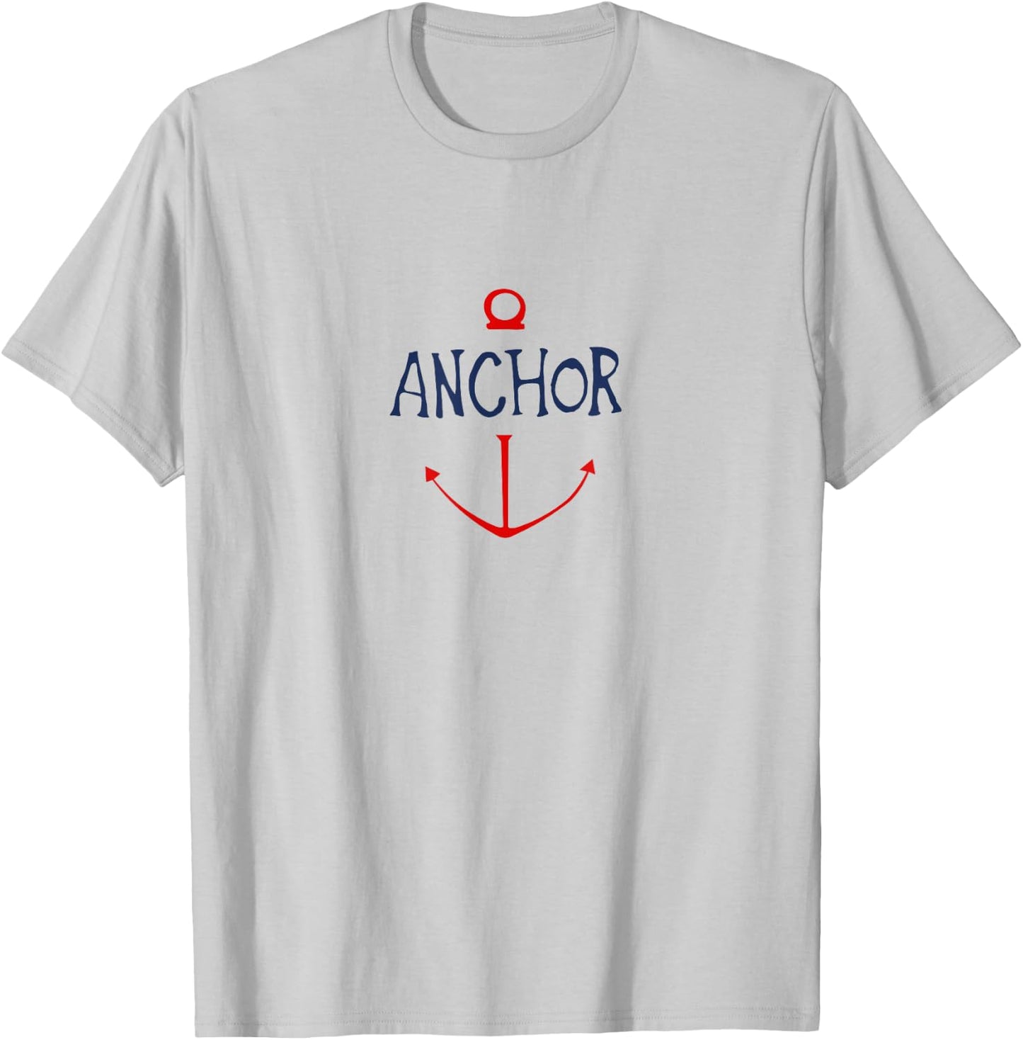 One Piece Anchor , grey, S T-Shirt - T-Shirt | Ash