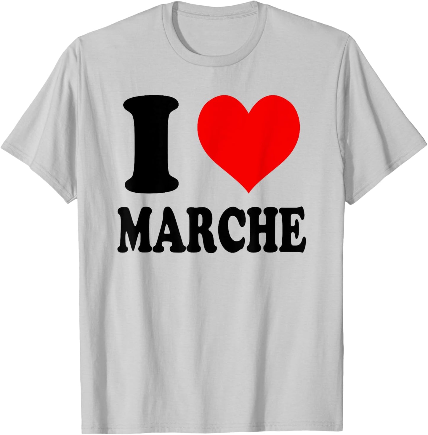 I Love Marche Italie T-Shirt - T-Shirt | Ash