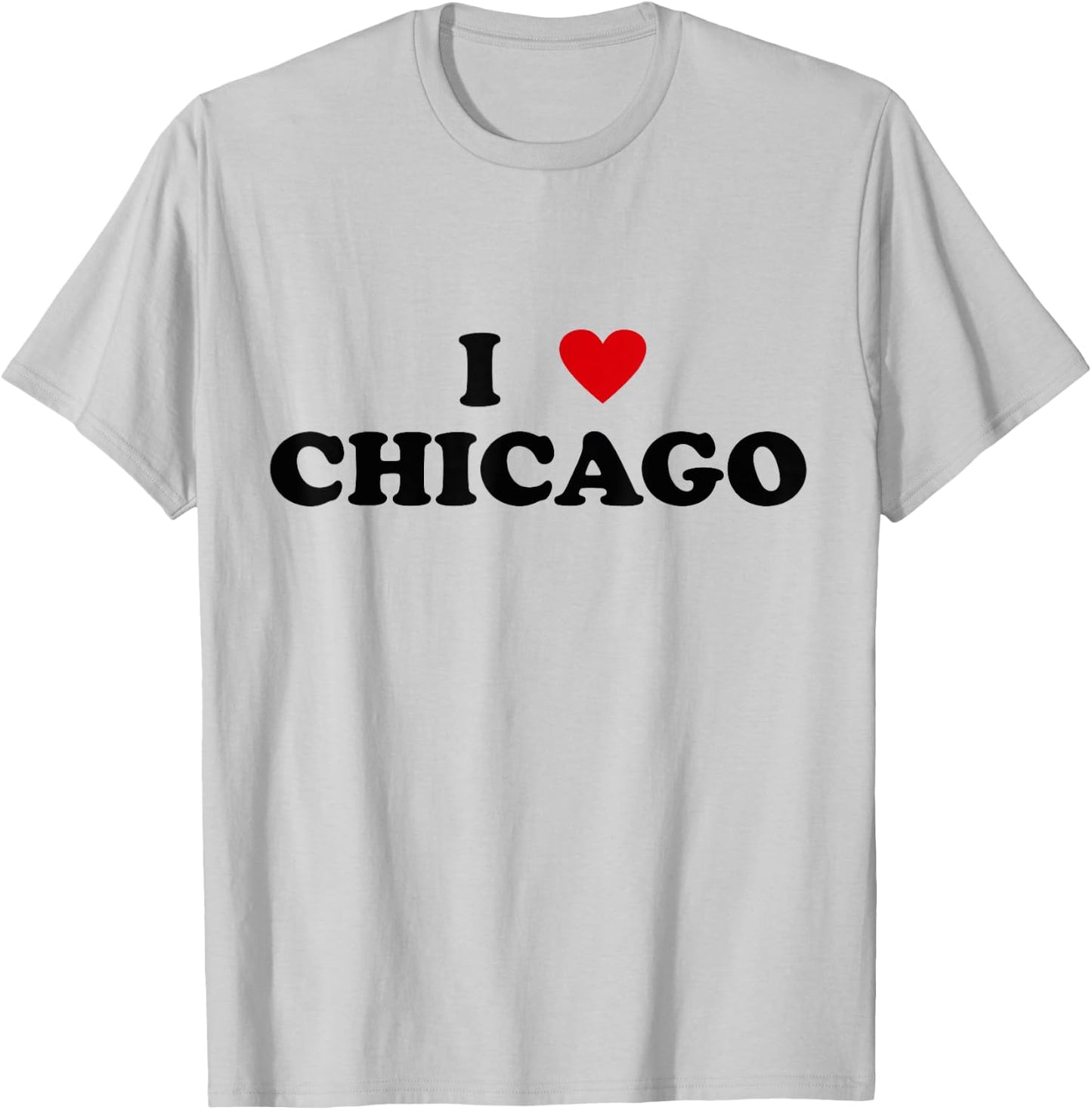 I Heart USA City - I Love Chicago T-Shirt - T-Shirt | Ash