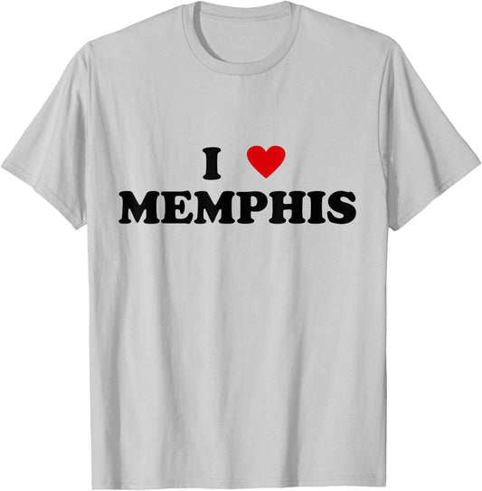 I Heart USA City - I Love Memphis T-Shirt - T-Shirt | Ash