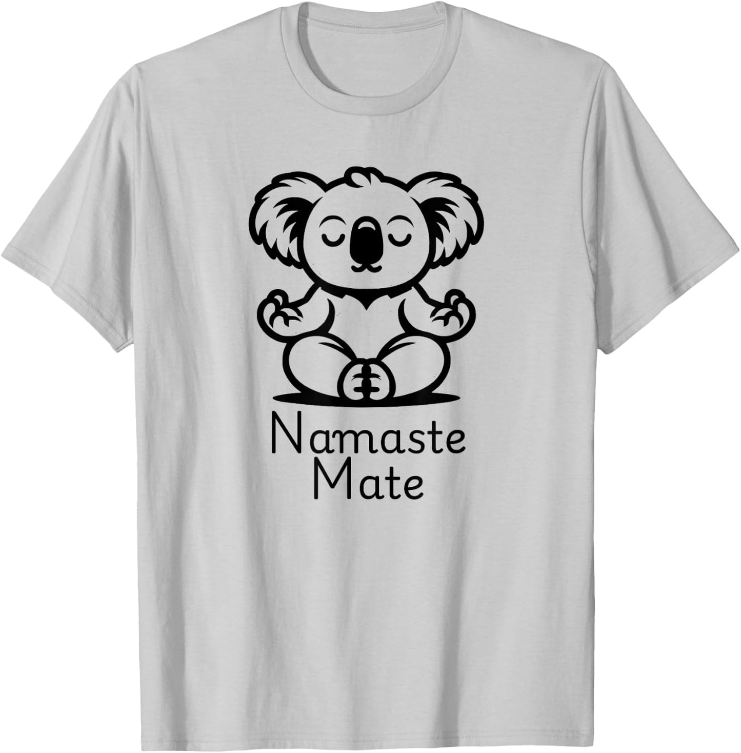 Cute Meditating Aussie Koala Bear in Yoga Pose, Namaste Mate T-Shirt - T-Shirt | Ash