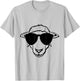 Cooles Schaf mit Sonnenbrille T-Shirt - T-Shirt | Ash