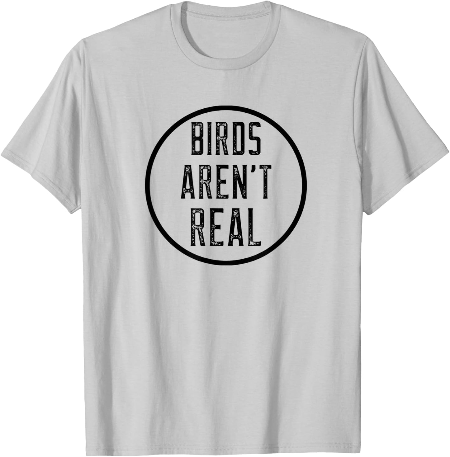Birds Aren't Real Conspiracy Gen Z Design T-Shirt - T-Shirt | Ash