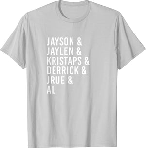 Boston Jayson Jaylen Krystap Derrick Jrue Al 2024 T-Shirt - T-Shirt | Ash