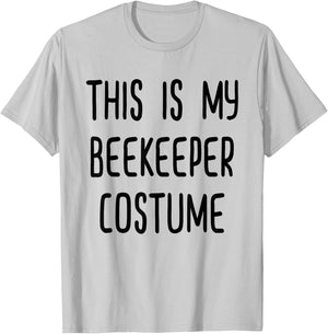 This Is My Beekeeper Costume Shirt Adults Kids Beekeeping T-Shirt - T-Shirt | Ash