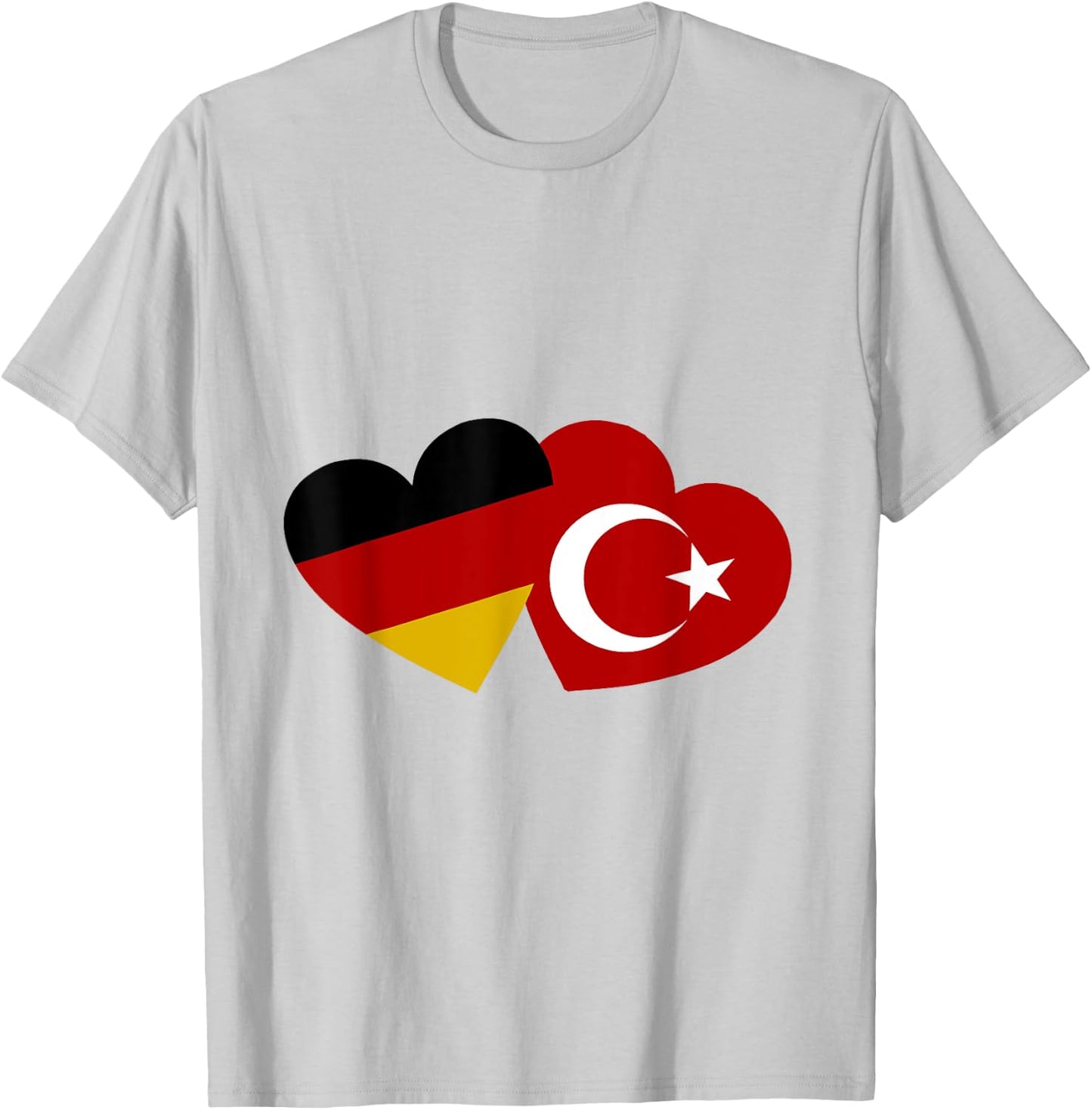 Türkische Deutsche Liebe und Freundschaft T-Shirt - T-Shirt | Ash
