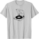 For the Record,Funny Music Pun,Oldschool Vinyl Record Player T-Shirt - T-Shirt | Ash