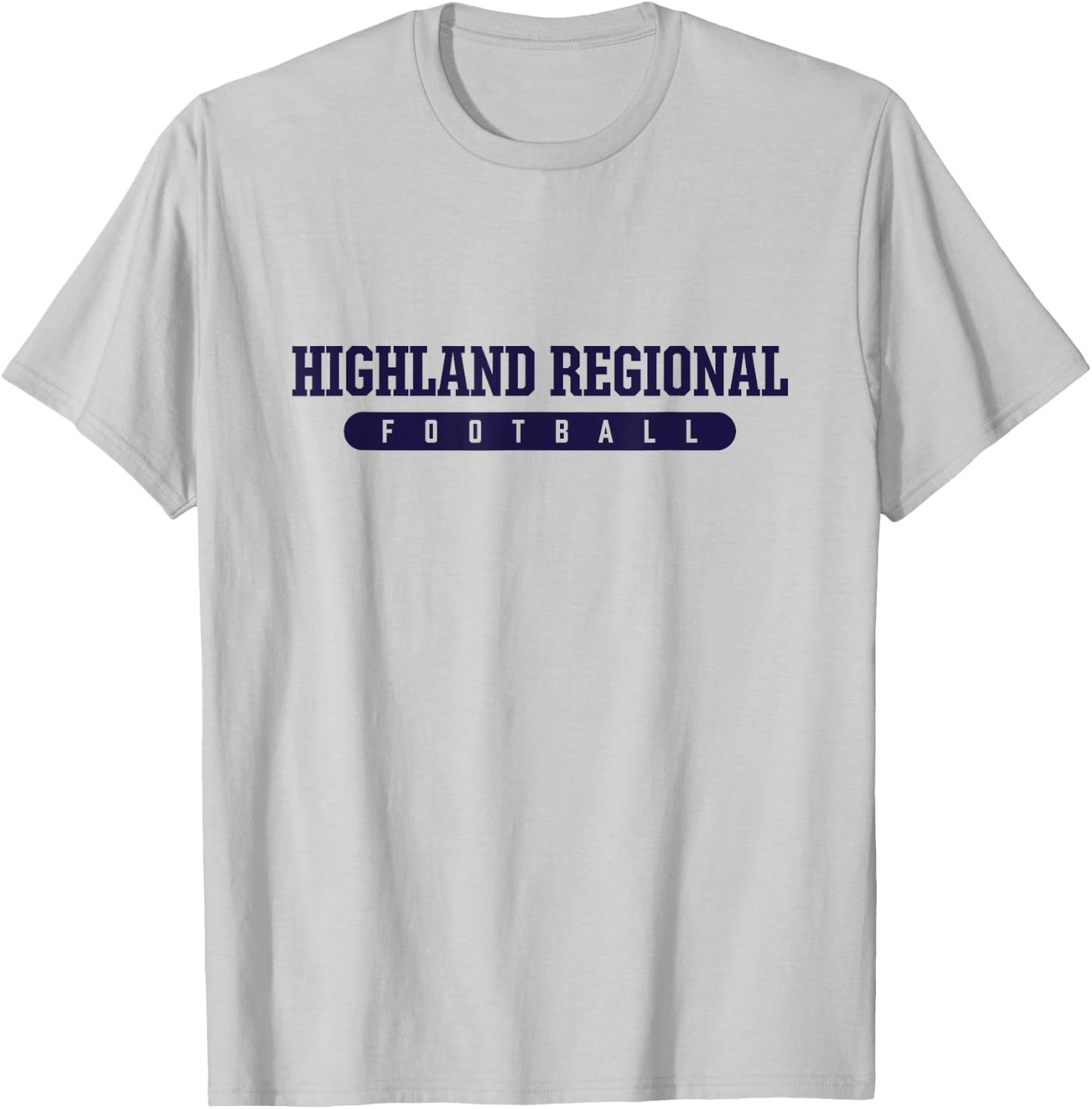 Highland Regional High School Football T-Shirt - T-Shirt | Ash