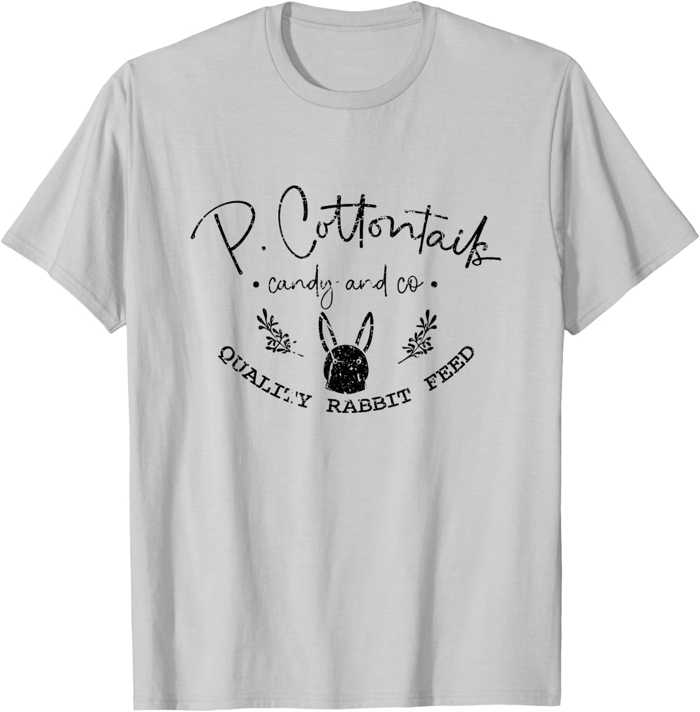 Cotton Tail Candy and Co. Vintage Funny Springtime Easter T-Shirt - T-Shirt | Ash
