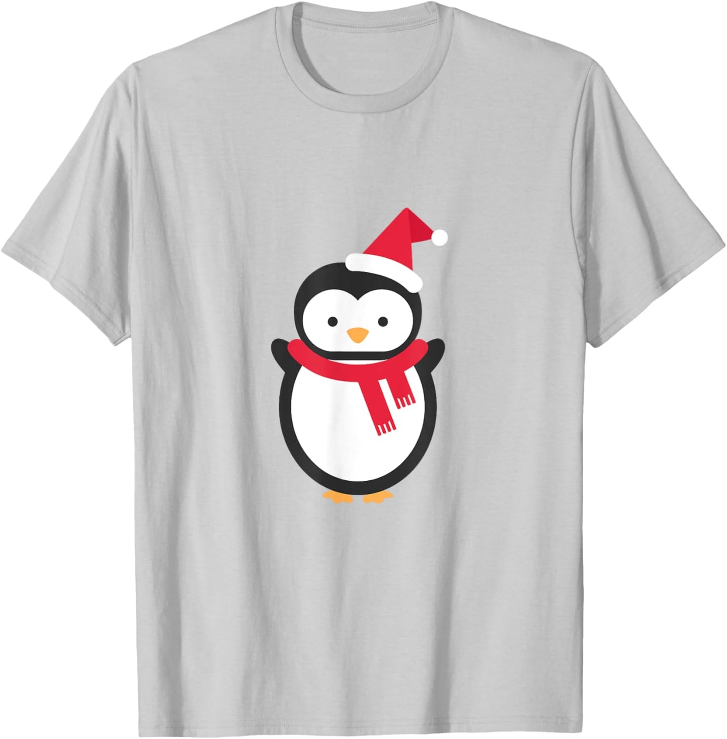 Penguin Christmas T-Shirt - T-Shirt | Ash