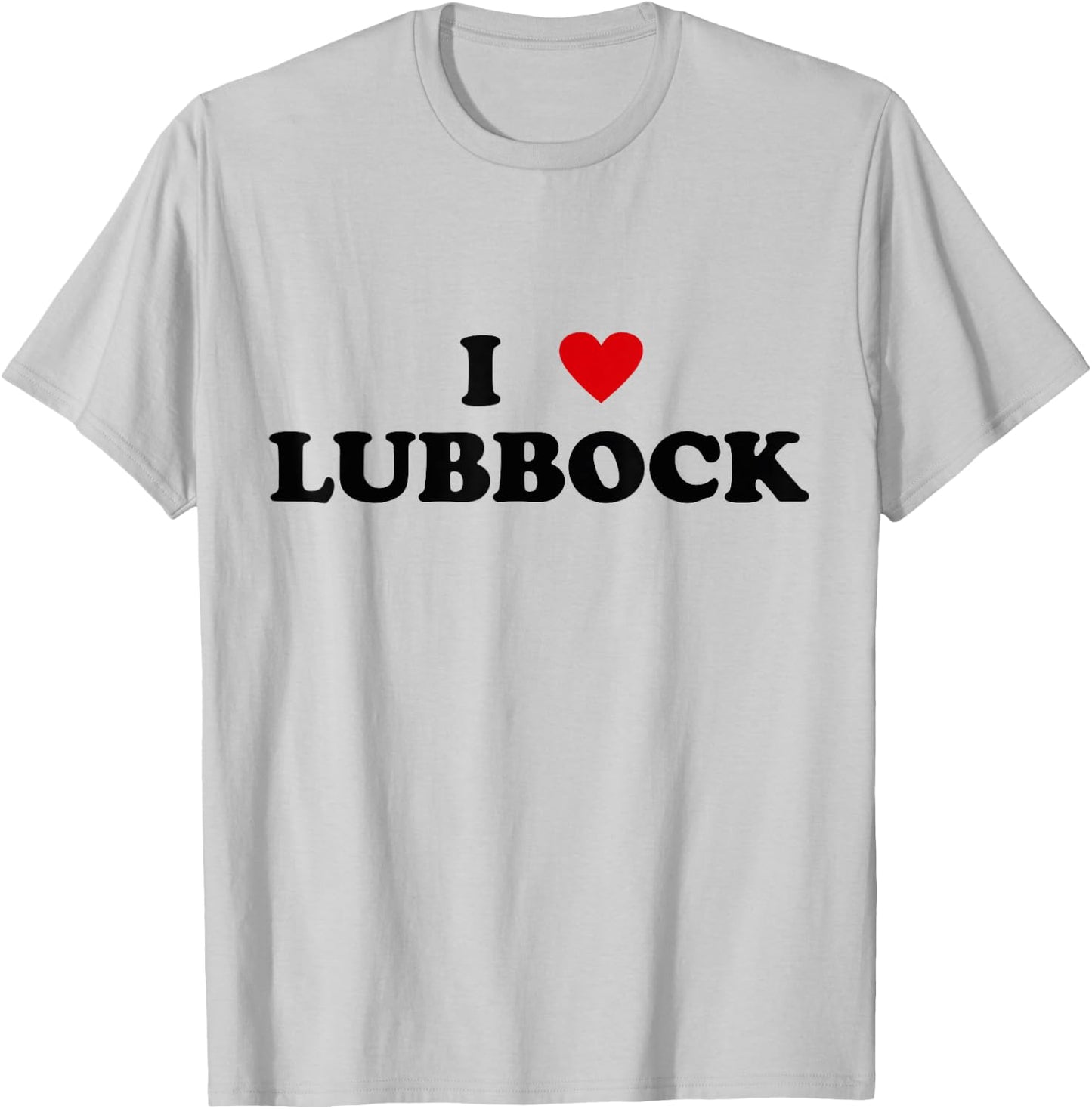 I Heart USA City - I Love Lubbock T-Shirt - T-Shirt | Ash