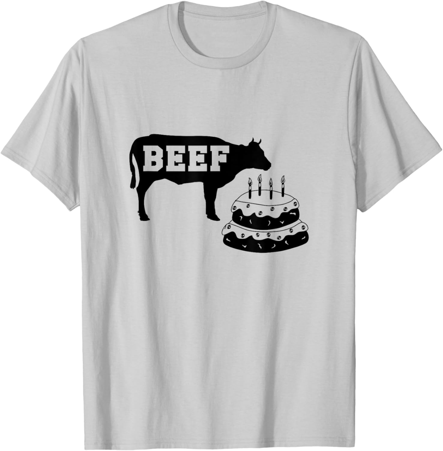 Beef Cake funny saying gym workout weightlifting T-Shirt - T-Shirt | Ash