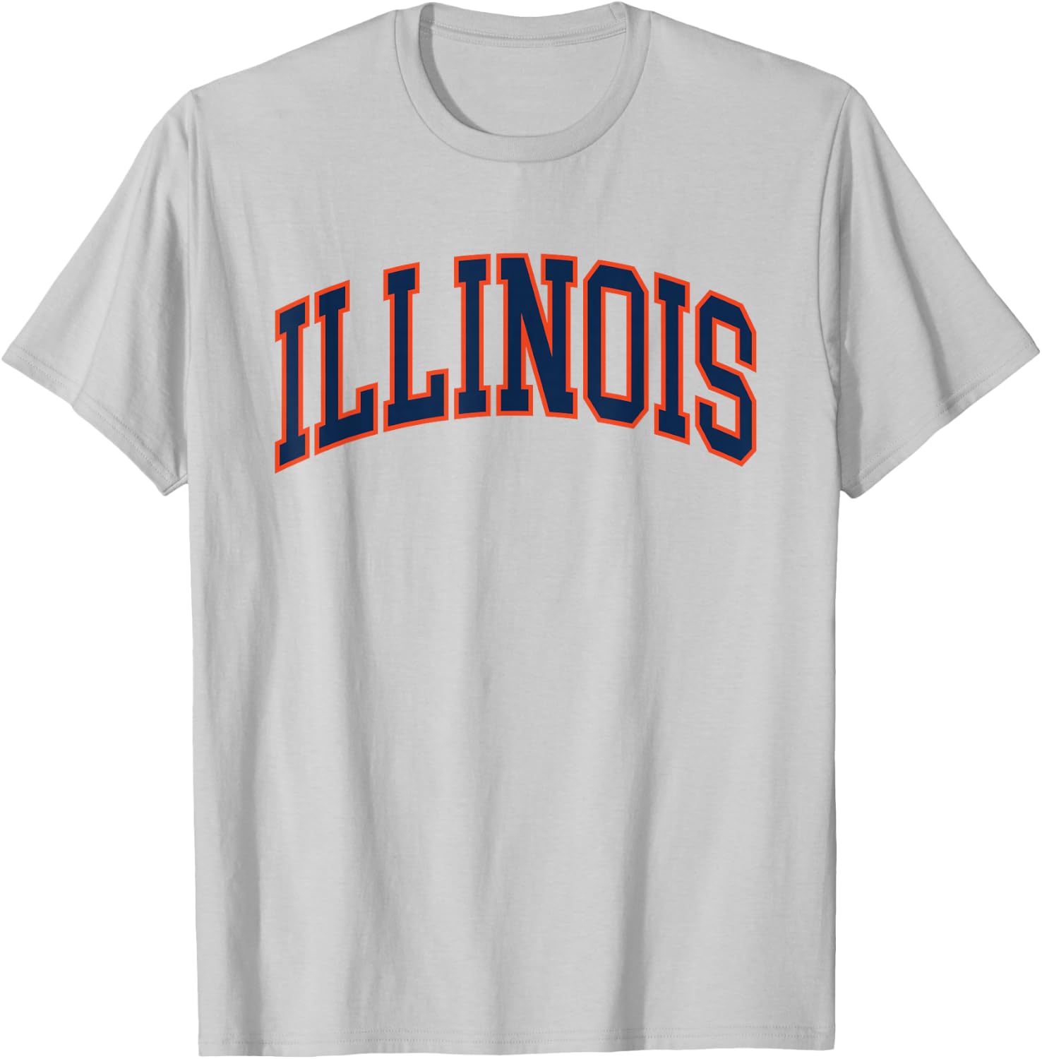 Retro Illinois Vintage Illinois Blue Orange Throwback IL T-Shirt - T-Shirt | Ash