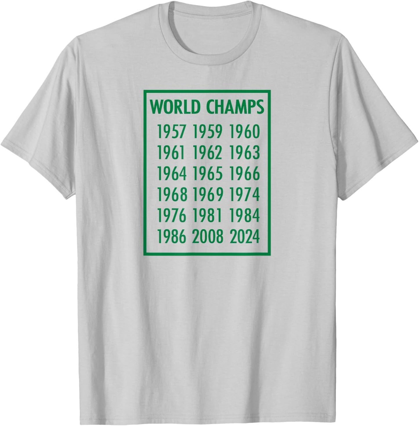 18-Time World Champions - Boston Basketball T-Shirt - T-Shirt | Ash