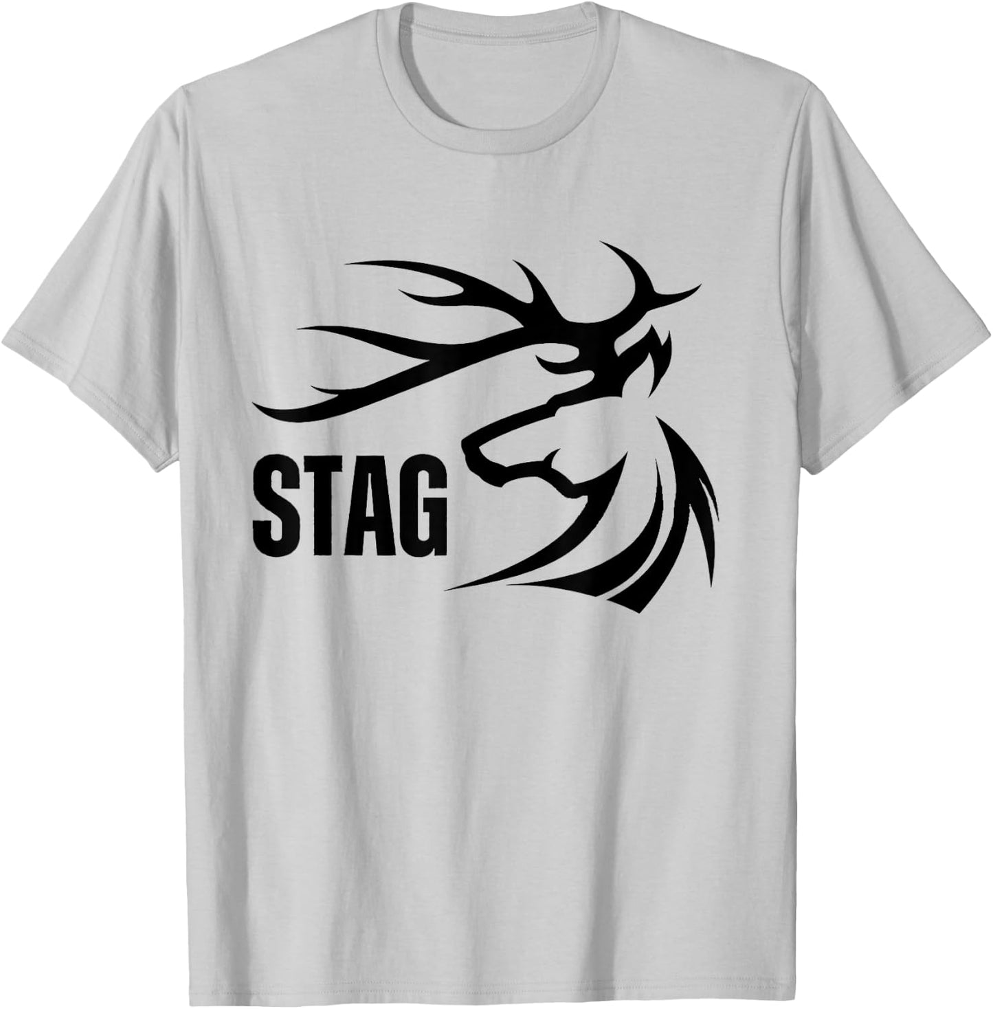 Stag Swinger Lifestyle Naughty Adult Graphic T-Shirt - T-Shirt | Ash