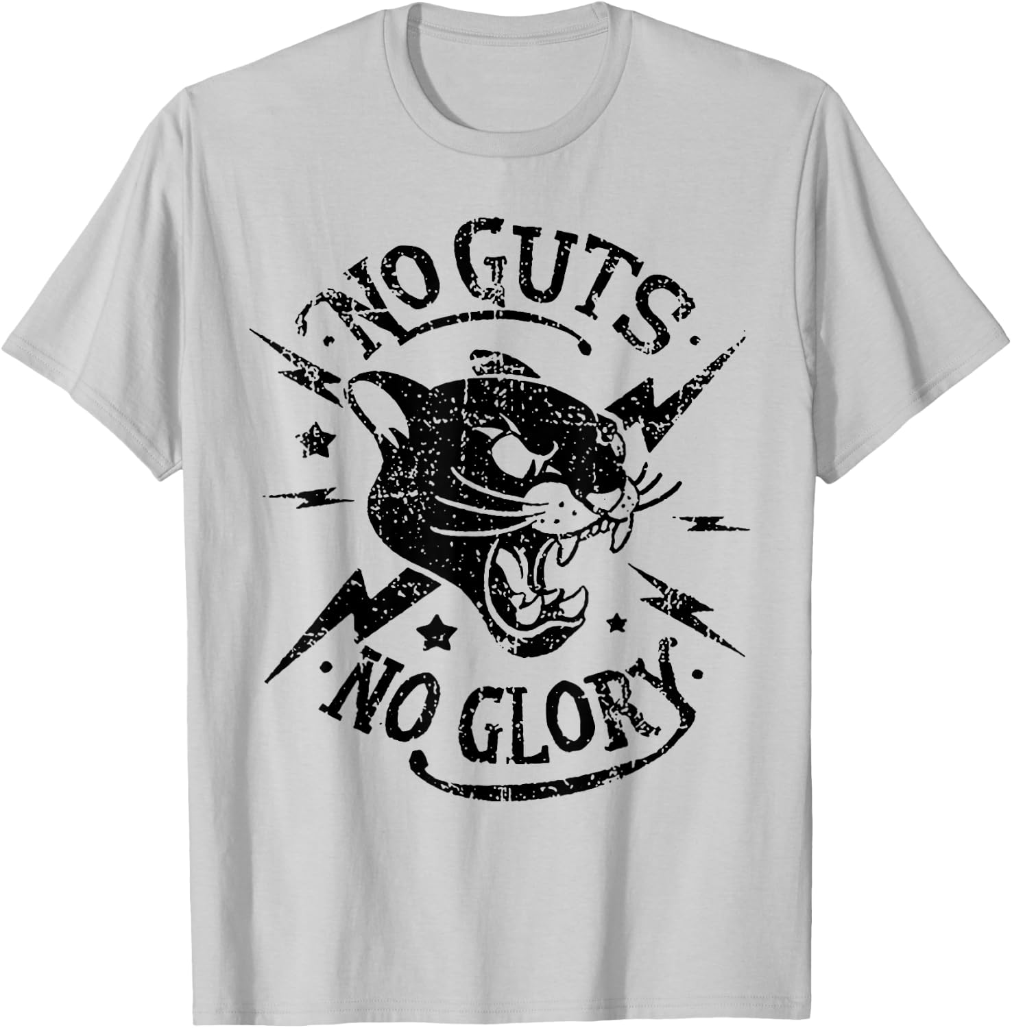 No Guts No Glory T-Shirt - T-Shirt | Ash