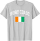 Ivory Coast Flag Ivorian Retro Vintage Classic Graphic T-Shirt - T-Shirt | Ash