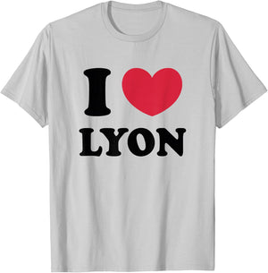 I Love Lyon , white, S T-Shirt - T-Shirt | Ash