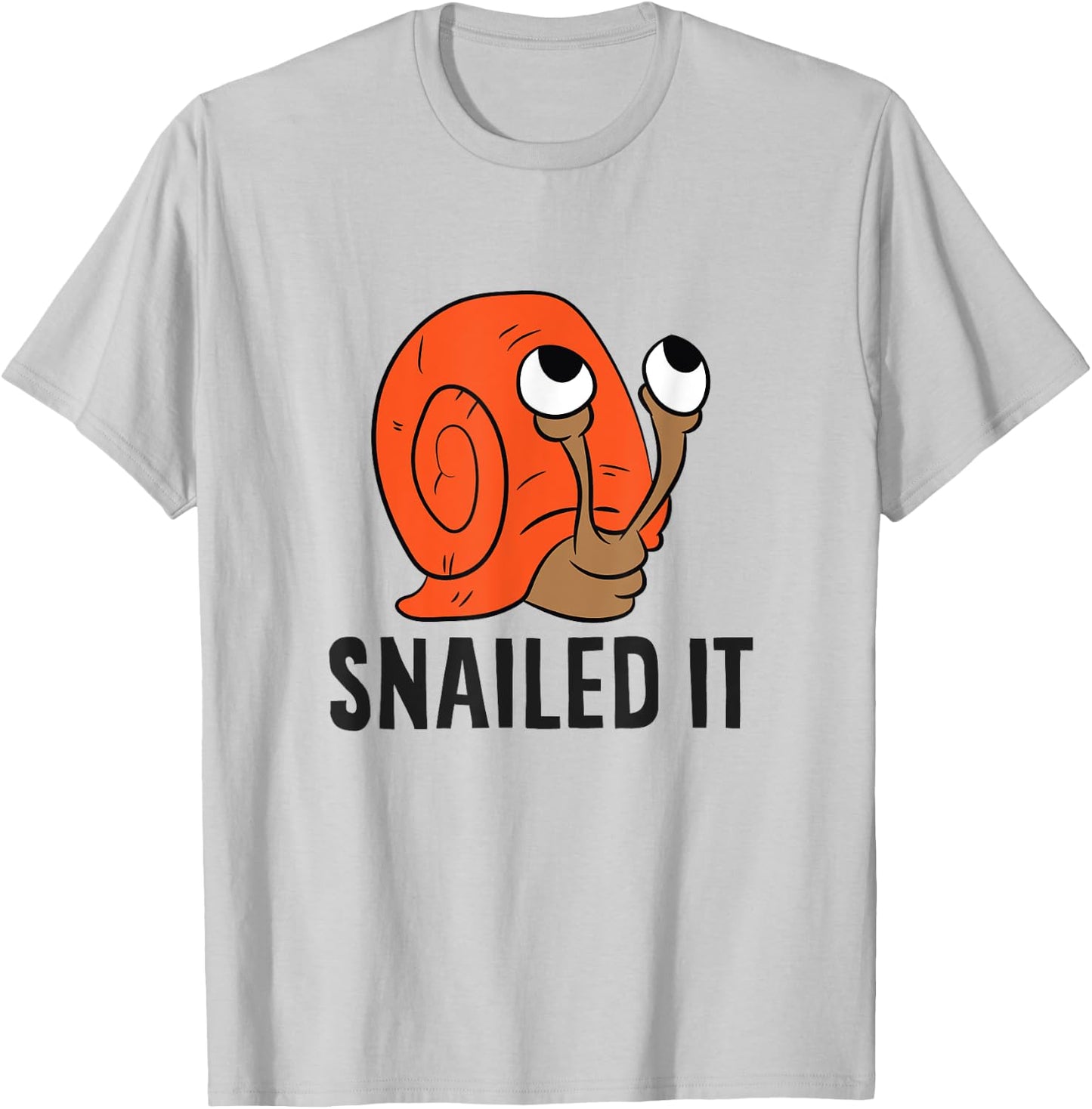 Snailed It Funny Snails T-Shirt - T-Shirt | Ash