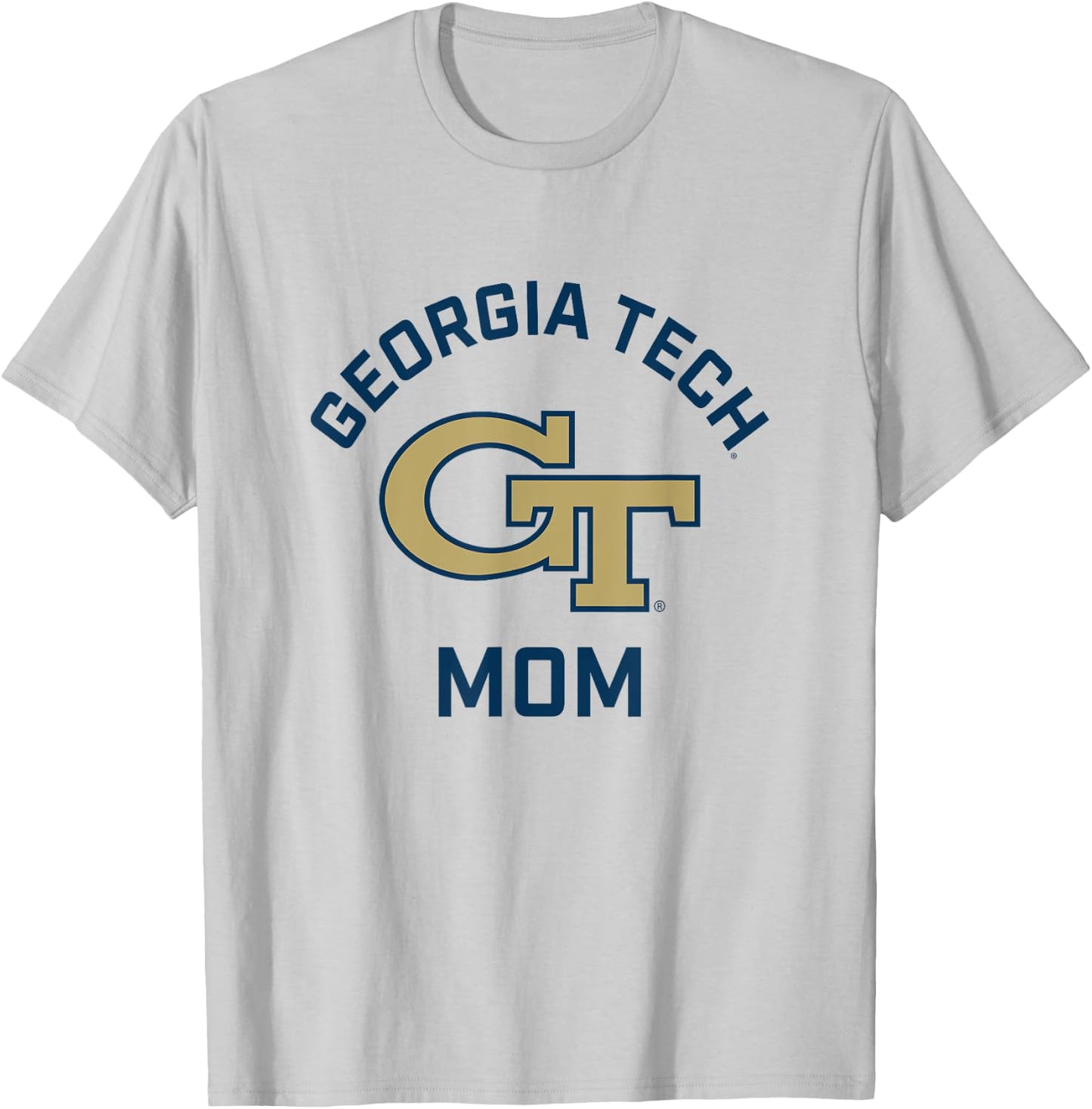 Georgia Tech Yellow Jackets Arched Mom T-Shirt - T-Shirt | Ash
