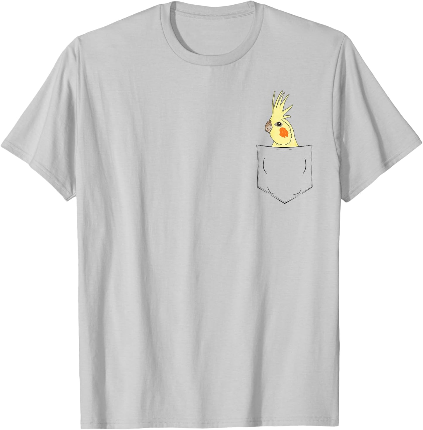 Lutino Cockatiel Bag Birds Gift Parakeets T-Shirt - T-Shirt | Ash