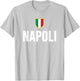 Napoli Neapel Italienische Flagge Italien Kampanien Souvenir T-Shirt - T-Shirt | Ash