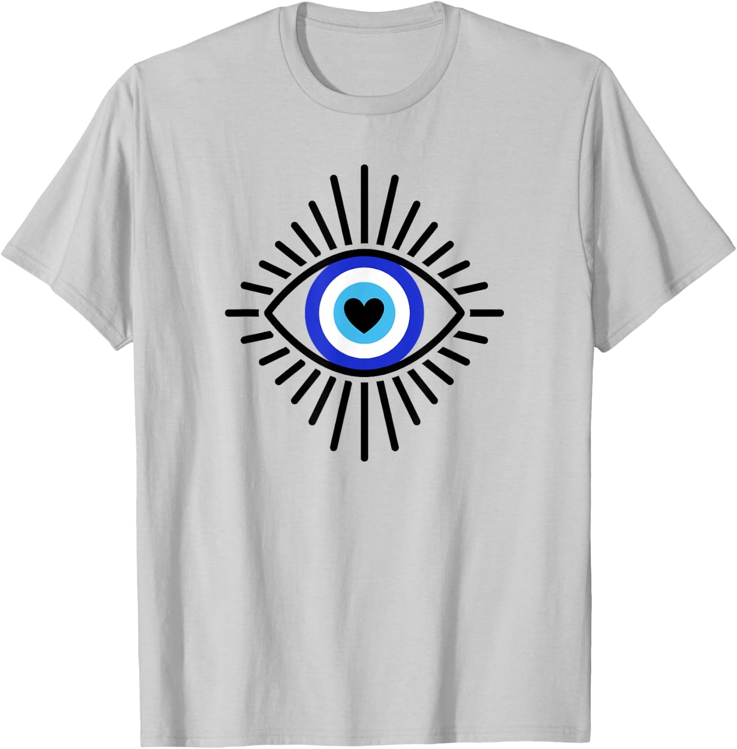 Evil Eye Spiritual Aesthetic Esoteric Mystical Theme T-Shirt - T-Shirt | Ash