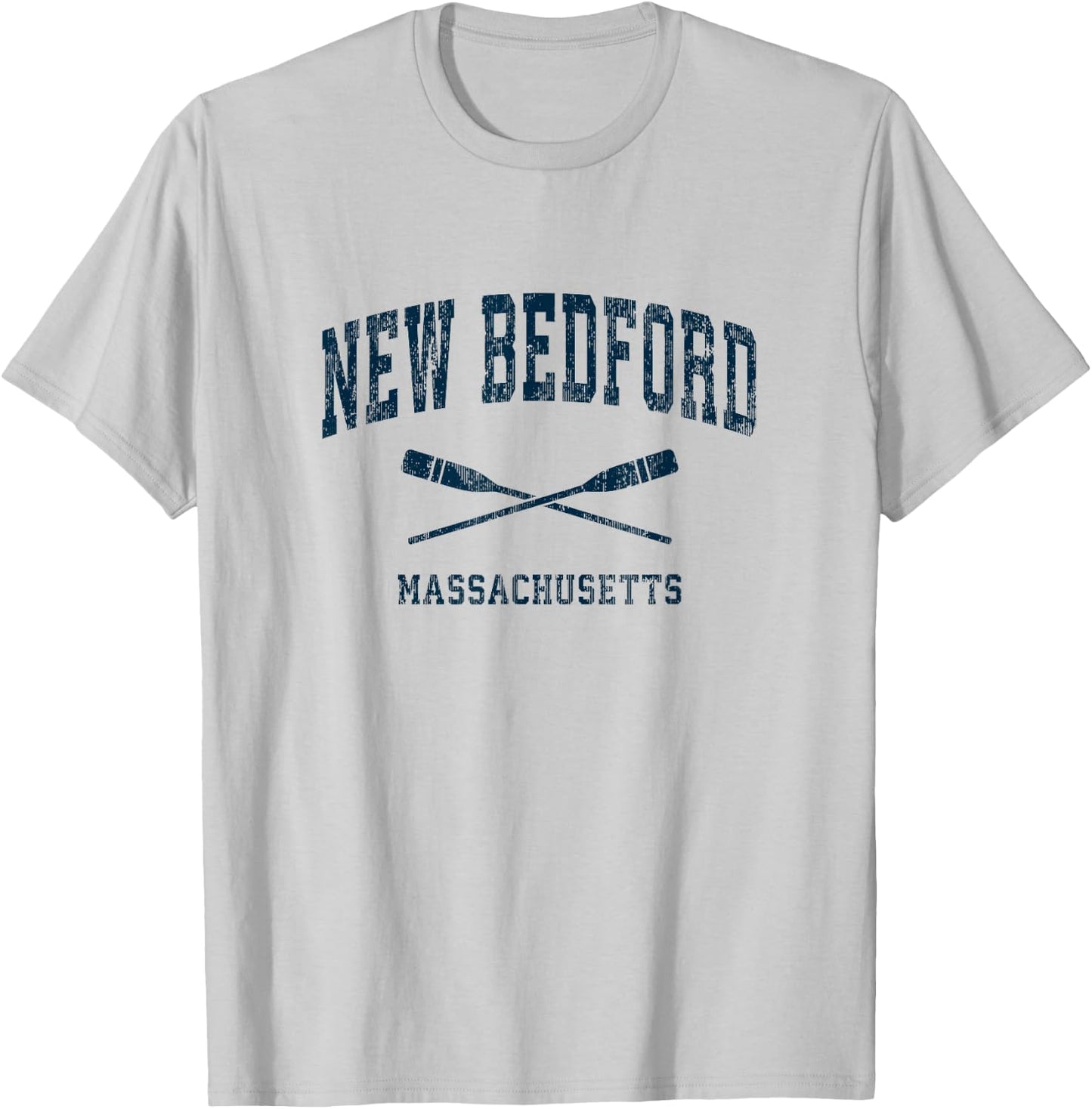 New Bedford Massachusetts Vintage Nautical Paddles Sports Oa T-Shirt - T-Shirt | Ash