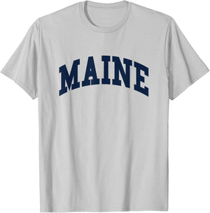 Maine - Throwback Design - Classic T-Shirt - T-Shirt | Ash