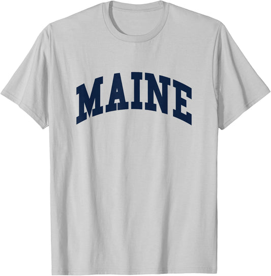 Maine - Throwback Design - Classic T-Shirt - T-Shirt | Ash
