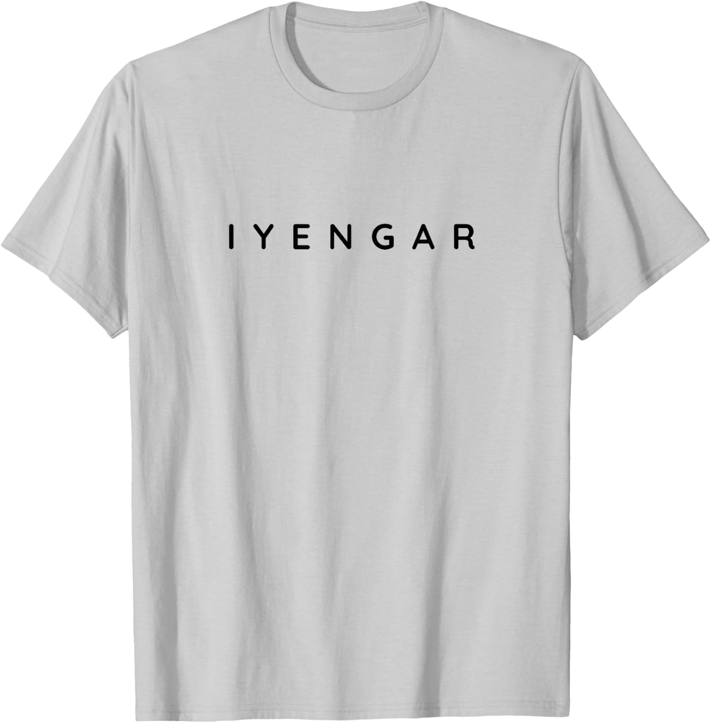 Iyengar Yogalehrer Klassische Schriftart Iyengar Anfänger-Design T-Shirt - T-Shirt | Ash