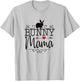 Bunny Mama Rabbit Mom Graphic and Girls T-Shirt - T-Shirt | Ash