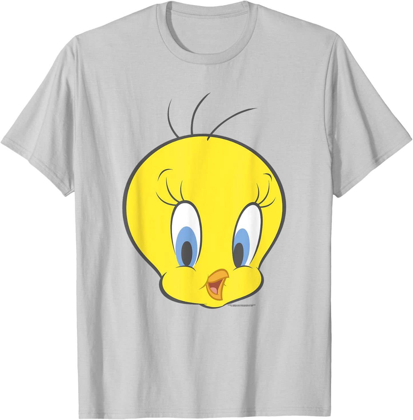Looney Tunes Tweety Bird Big Face Smile T-Shirt - T-Shirt | Ash