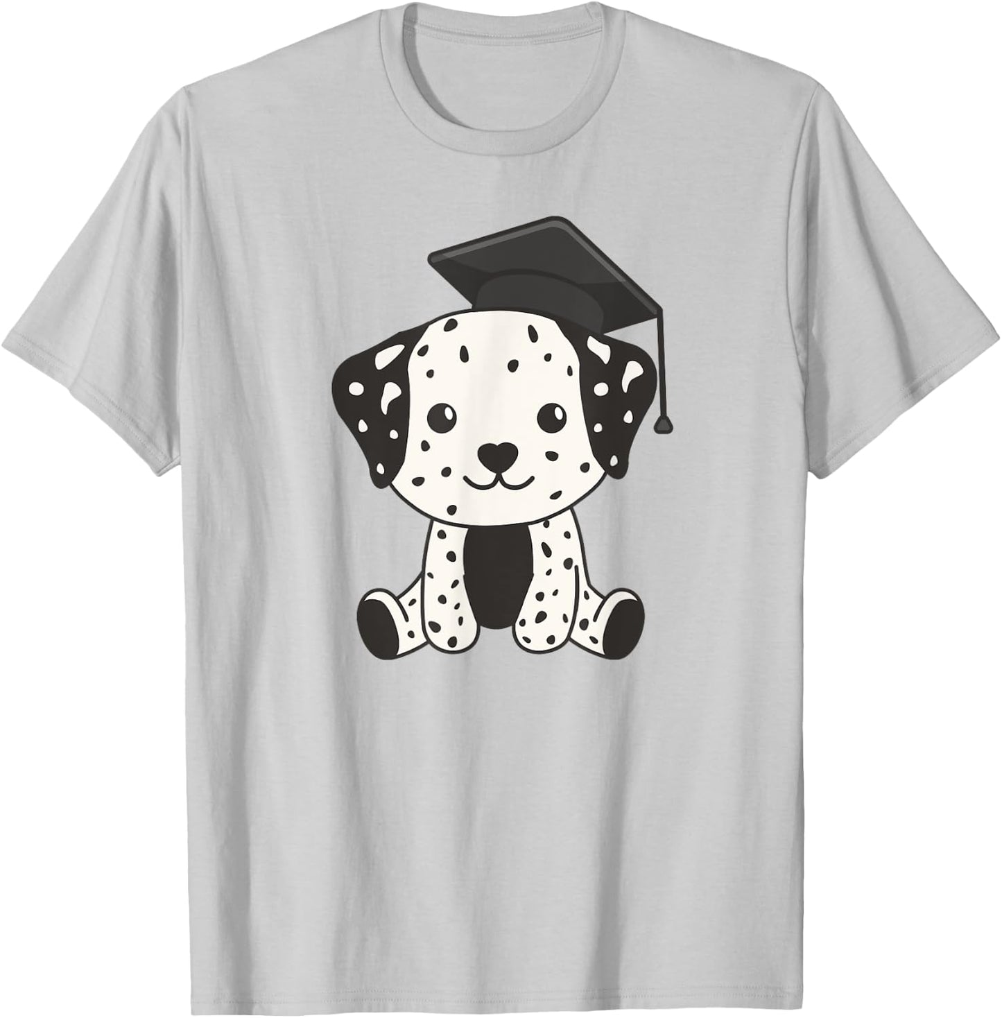 Kids School Kindergarten Dalmatian Graduation T-Shirt - T-Shirt | Ash