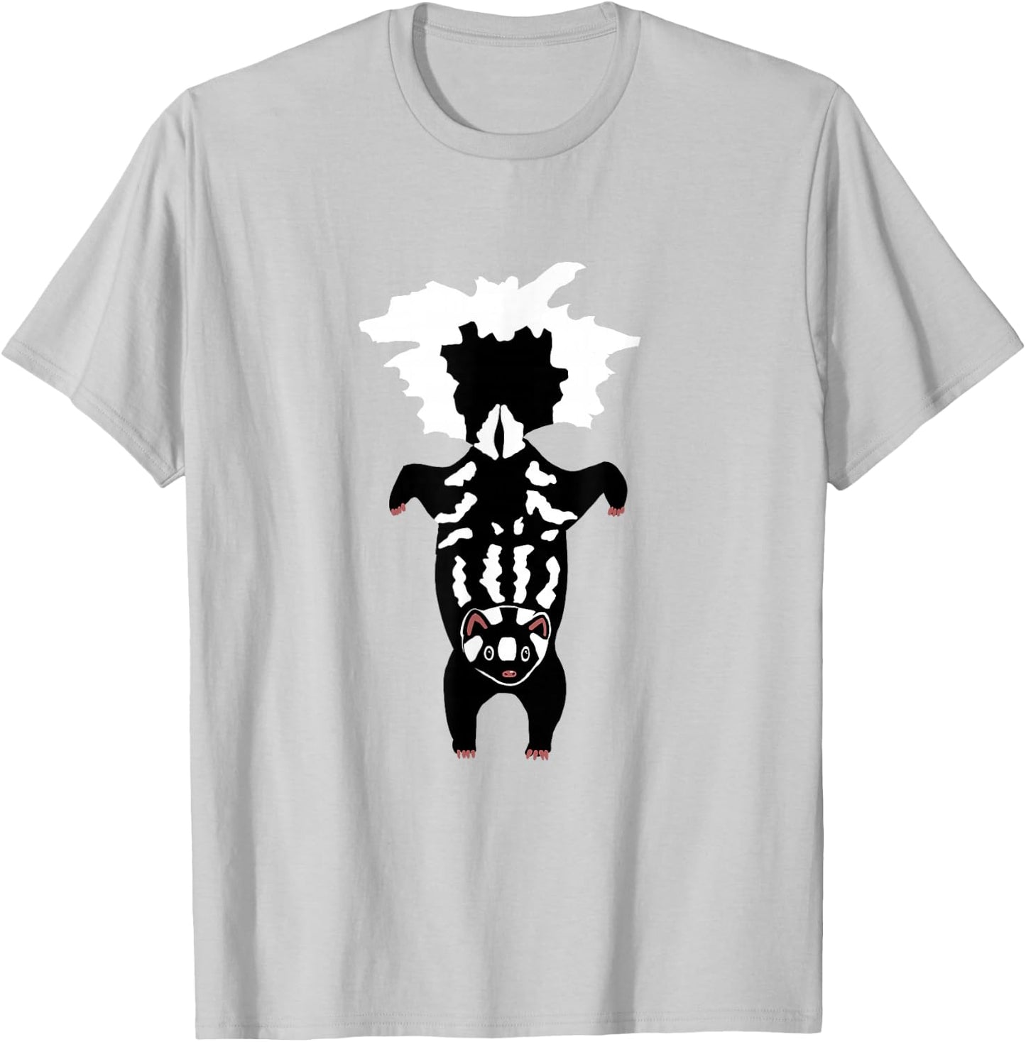 Adorable Spotted Skunk Handstand T-Shirt - T-Shirt | Ash