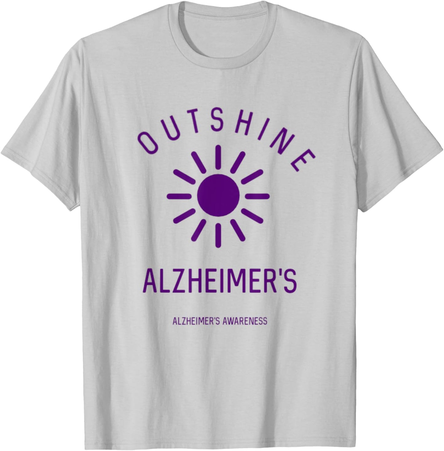 Outshine Alzheimer's Awareness Support Summer June Sunshine Women Kids T-Shirt - T-Shirt | Ash