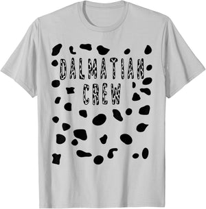 Dalmatian Crew Costume Shirt - Pretend Dog Spots Men Women Kids T-Shirt - T-Shirt | Ash