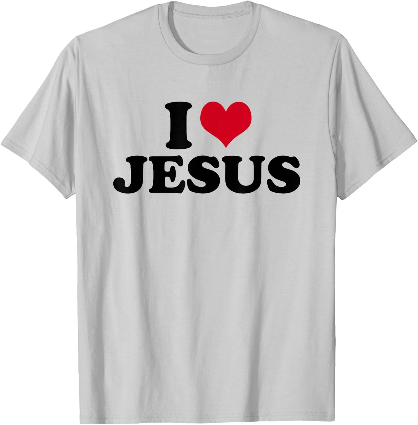 I Love Jesus T-Shirt - T-Shirt | Ash