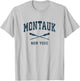 Montauk New York Vintage Nautical Paddles Sports Oars T-Shirt - T-Shirt | Ash
