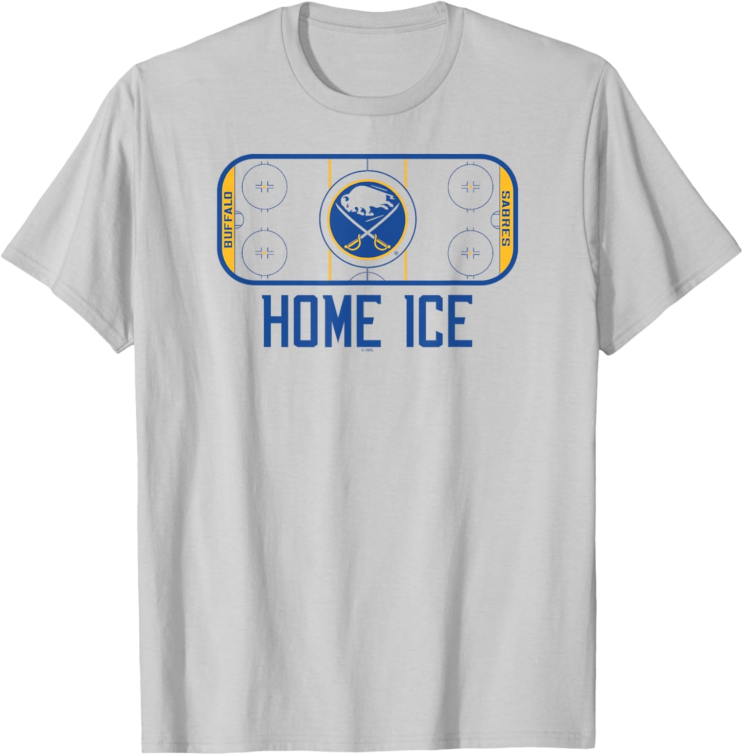 Buffalo Sabres Home Ice White Officially Licensed T-Shirt - T-Shirt | Ash