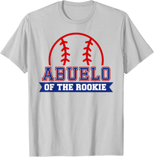 Abuelo of Rookie 1st Birthday Baseball Theme Matching Party T-Shirt - T-Shirt | Ash