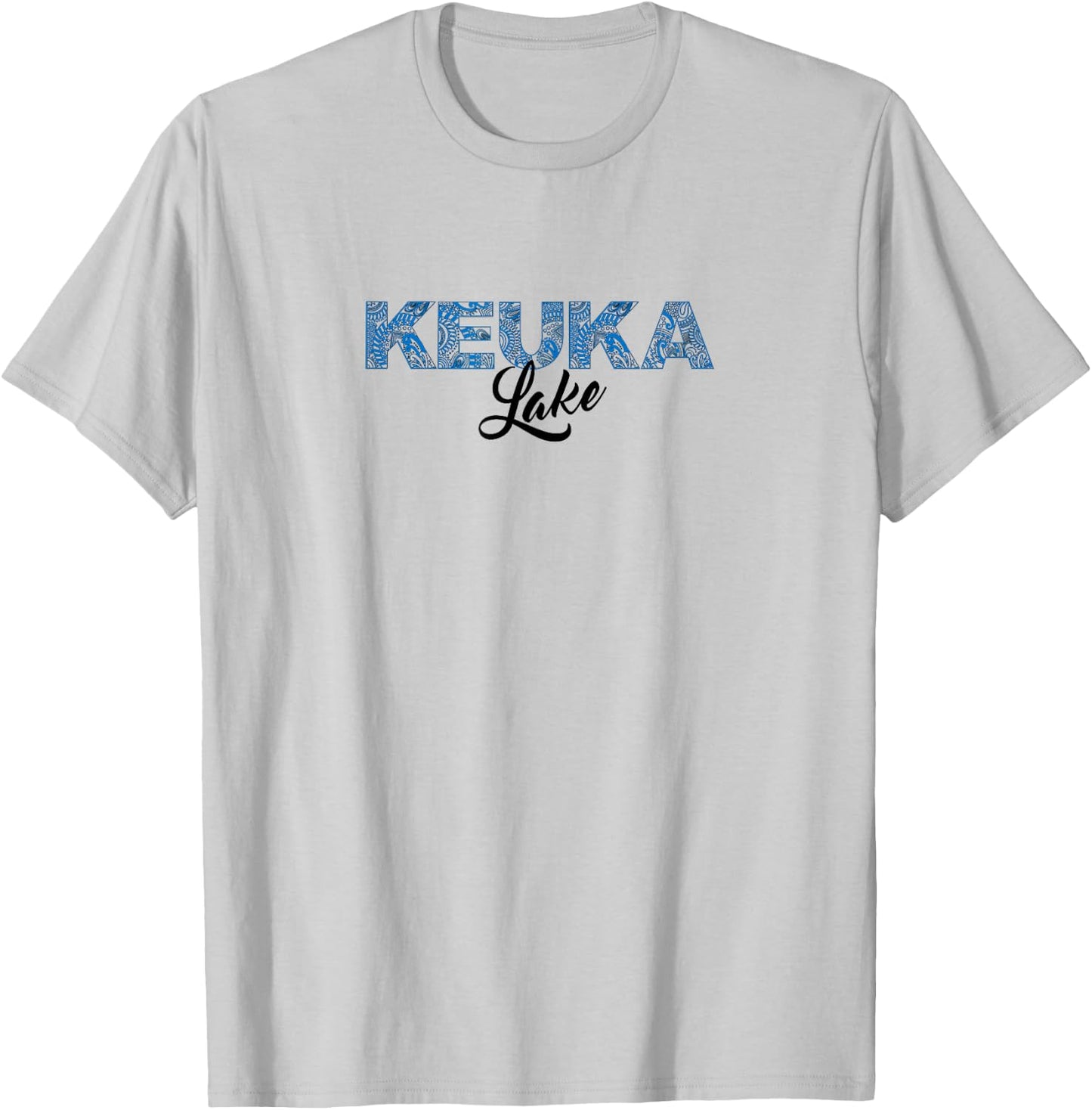 Keuka Lake Finger Lakes Fishing NY Upstate Keuka Gift T-Shirt - T-Shirt | Ash