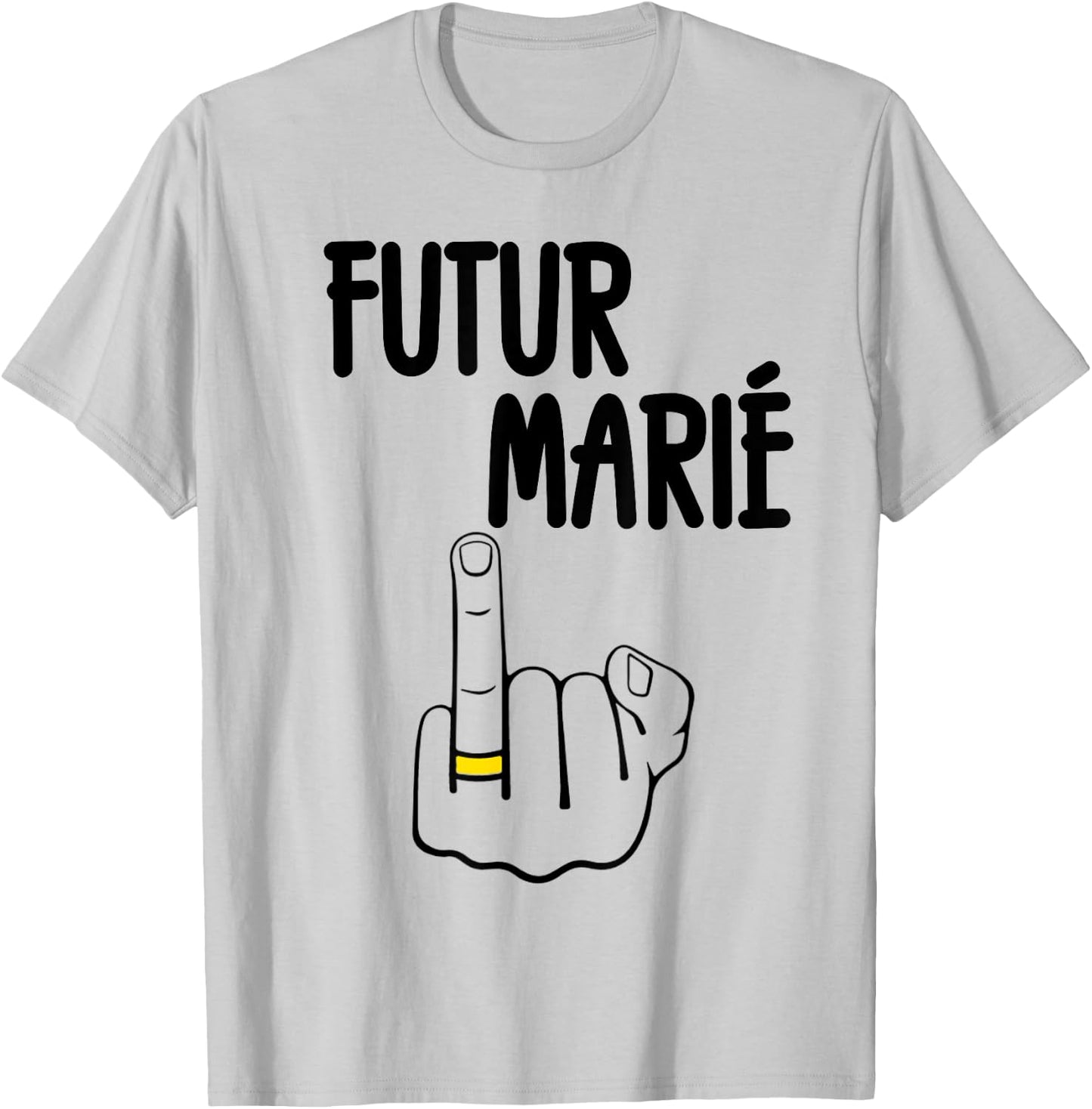 Futur Marié Enterrement Vie De Garçon EVG Humour , white, S T-Shirt - T-Shirt | Ash