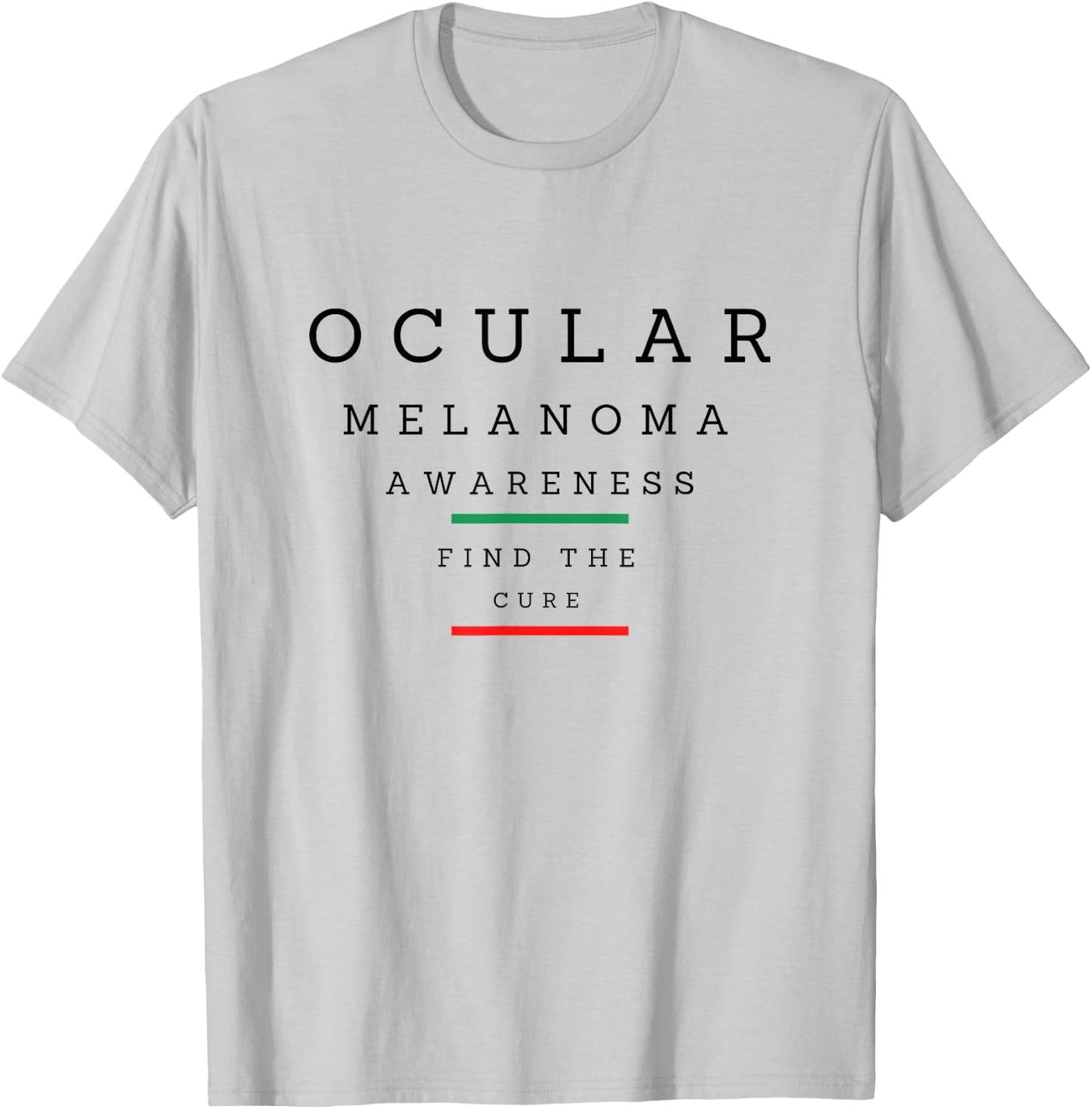 Ocular Melanoma Awareness T-Shirt - T-Shirt | Ash