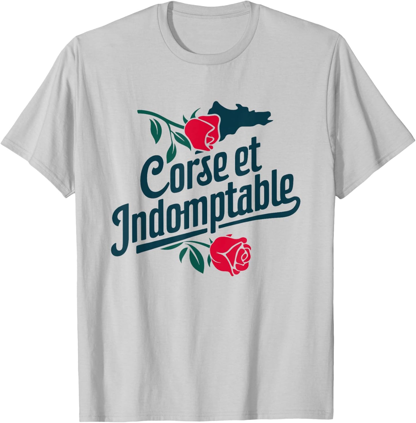 Corsica and Indomitable Beauty Nature Freedom , white, S T-Shirt - T-Shirt | Ash