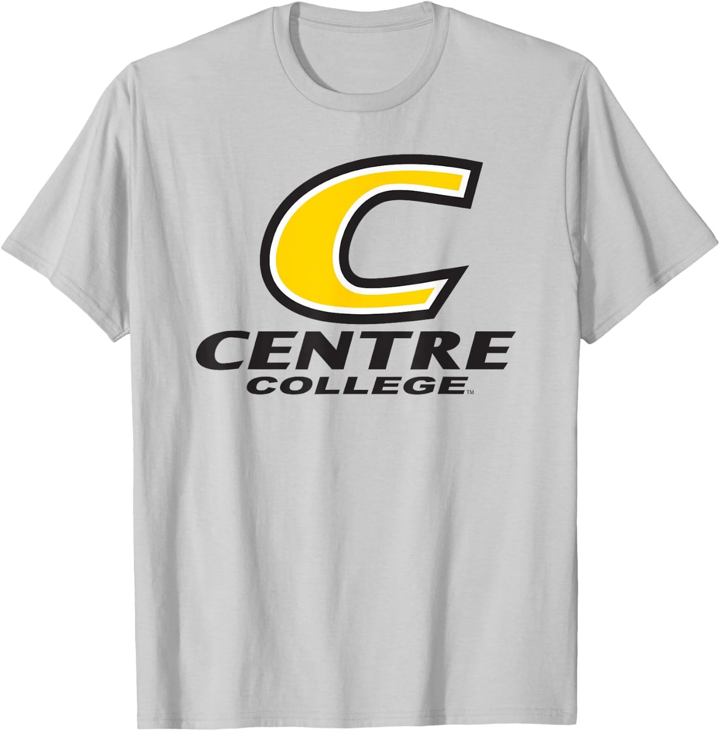 Centre College Colonels Stacked C Logo T-Shirt - T-Shirt | Ash